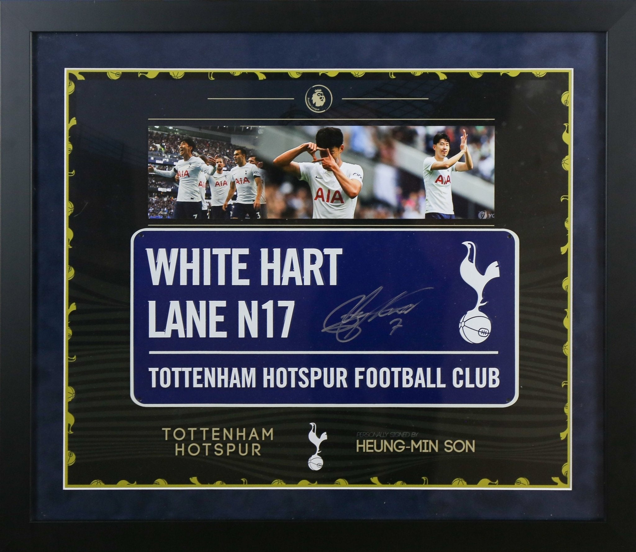 Son Spurs Signed Roadsign Framed Display - Memorabilia Framers Shop